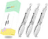 Mini Tongs with Silicone Tips 7-Inch Kids Serving Tongs, Set of 3 (White)...