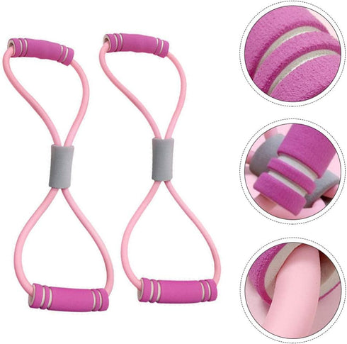 BESPORTBLE Figure 8 tensioner Stretch Band Exercise Bands Resistance Yoga Stretching Straps Yoga Band Elastic Rope Sports Equipment Pull Rope tubi...