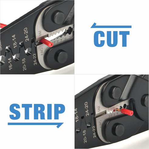 iCrimp IWC-1424AB Wire Crimping Tool for Weather Pack Terminals, Metri Pack Connectors, Open Barrel Terminals, Stamped Contacts with Built-in Wire...