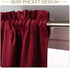 StangH Kitchen Red Scalloped Valance - 18 Inches Stylish Home Decor Thermal Curtain Tiers Room Darkening Velvet Drapes with Rod Pocket for Dining ...
