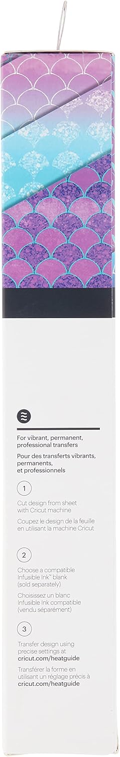 Cricut Infusible Ink Transfer Sheet Patterns, Sparkle Mermaid (4 ct)...