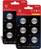 L1154f Batteries AG13 Battery LR44 357 A76 L1154 SR44 G13 L1154c LR44h 1.5V Premium Alkaline Button Coin Cell Batteries for Watches, Laser Pointer...