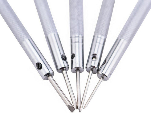 5 pc Precision Screwdriver Set for Eyeglasses Jewelry Watch Repair Tools / 5 Extra Blades...