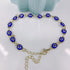 Evil Eye Bracelet for Women Blue Eye Anklet Link Chain Bracelets 14K Gold Adjustable Charm Jewelry Gift for Women...