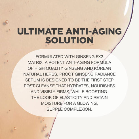Ginseng Radiance Serum | Ginseng Serum with 52.5% Korean Ginseng Extract | Korean Ginseng Serum Formulated with Ginseng Extract, Hyaluronic Acid &...