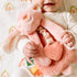 Itzy Ritzy - Itzy Lovey Including Teether - Baby Lovey with Teether, Textured Ribbons & Dangle Arms - Features Crinkle Sound, Sherpa Fabric and Mi...