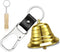 2" Bear Bell with Whistle Set for Hikers, Hiking Gear Solid Brass Camping Bear Bell with Whistle and Carabiner for Biking, Fishing, Climbing, Outd...