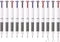 12Pcs 3-in-1 Multicolor Ballpoint Pen 0.5mm Retractable Fine Point Pens for Students Nurse Office Workers, Black Blue Red Color...