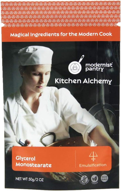 Modernist Pantry Glycerol Monostearate (GMS) ? Non-GMO Gluten-Free Vegan - 50g/2oz...