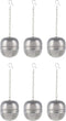 Metal Cool Japanese Tea Infuser - Pack of 6 - Chinese Tea Cage Balls Dishwasher Safe - Large Stainless Steel Loose Tea Steeper for Kettle...
