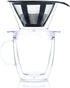 Bodum 12oz Pour Over Coffee Dripper Set w/ Double Wall Mug and Reusable Permanent Filter, Plastic, BPA-Free, Clear...
