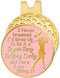 I Never Dreamed I'd Grow Up to Be A Super Sexy Golfing Pink Gold Golf Ball Marker with Hat Clip, Funny Golf Accessories and Golf Gifts for Women M...