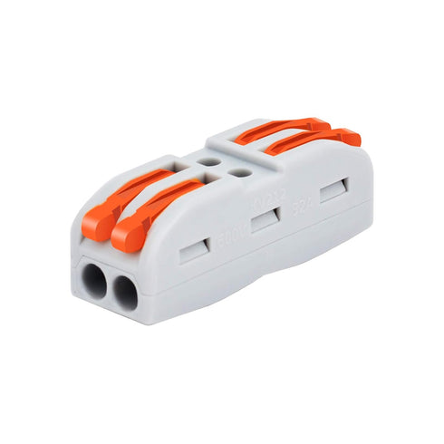 Push Quick Wire Connectors,Nineleaf 20PK Electrical Cable Connectors,Working Range Max 32A 600Volt,2 Pin Wire Connectors for Cables from 28 to 12a...