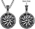 Jewelry Men Women 316L Stainless Steel Sun Pendant Necklace Punk Retro Vintage Style Amulet 22" Chain...