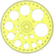 Circle Template 360° Protractor Round Stencil, Plastic Circle Ruler for Drawing, Circle Stencil Measuring Tools for Building Formwork Office Schoo...