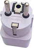 ANRANK UE3360AK 2 Packs Universal AU US UK to EU Europe Plug AC 250V Power Travel Adapter White...