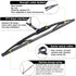 OEM Windshield Wiper Blade Replacement for GMC Jimmy Chevrolet Blazer 1995-2005 Ford Explorer Mercury Mountaineer 2006-2010 Original Equipment All...
