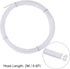 uxcell Pneumatic PTFE Air Tubing Kit with M8 G1/8 Push to Connect Fittings for Air Hose Line Pipe 4mm OD 2M White...