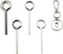 5IN1 Ring Allen Wrench Set - 5/64" 1/8" 5/32" 7/32" Allen Key Door Keys with 1 Keychain for Push Bar Panic Exit Device...
