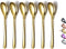 Gold Demitasse Espresso Spoons, 5.5'' Mini Coffee Spoons, Stainless Steel Small Spoons,Tea Spoons for Dessert, Set of 6, Dishwasher Safe...