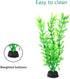 AQUANEAT Fish Tank Plants, Aquarium Plants Plastic, Green Fish Tank Decorations, 10pcs...