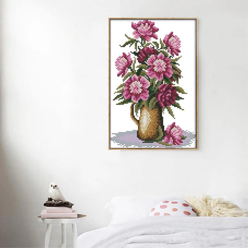 ITSTITCH Stamped Cross Stitch Kits for Beginners Full Range of Cross Stitching Preprinted Pattern for Kids or Adults, 11CT DIY Embroidery Needlepo...