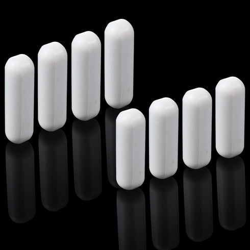 PTFE Magnetic Stirrer Mixer Stir Bar Set, White Color, Laboratory Bar, Stir Plate Bar, Stir Plate Magnet (25 mm/ 1 Inch and 30 mm/ 1.18 Inch, 8)...