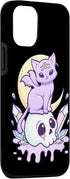 iPhone 13 Kawaii Pastel Goth Cute Creepy Witchy Cat and Skull Case...