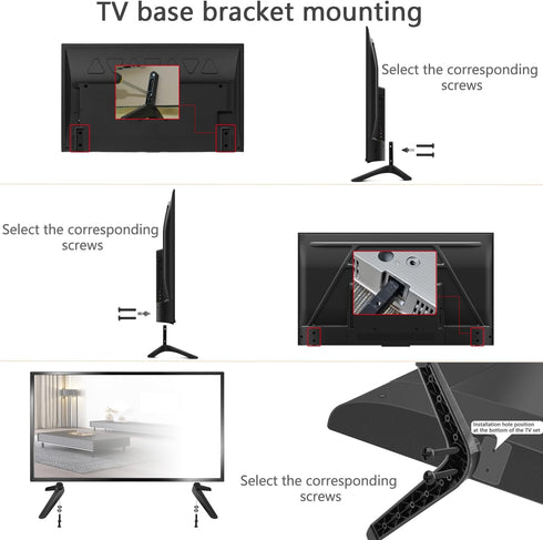 Universal TV Mounting Hardware Kit Set?M4 Replacement TV Mounting Screws, Screw Package Includes Round Head Machine Screw, Round Head self-Tapping...