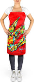 Caroline's Treasures MW1248APRON Hot Head #2 Crawfish Apron Cooking Kitchen Server Baking Crafts Gardening for Adult Women Men, Unisex, Large, Mul...