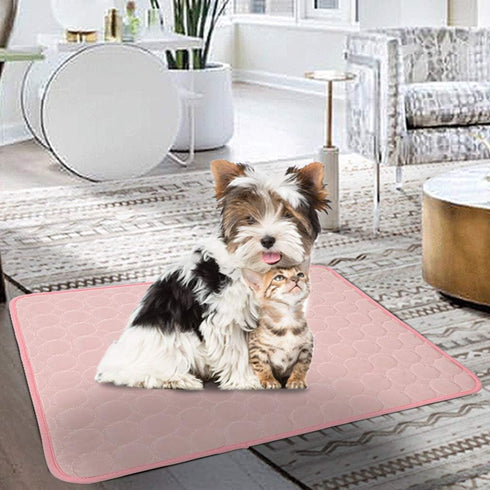 Pet Cooling Mat for Dog Cat Washable Cooling Pad, Reusable Ice Silk Dog Self Cooling Mat, Pet Sleeping Pad Blanket for Pet Beds Kennels Couches So...