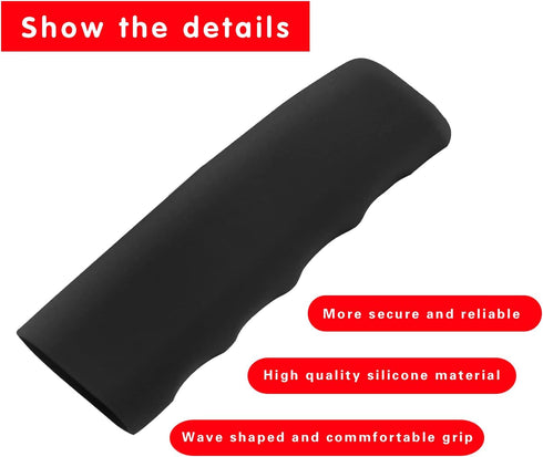 1 PC Car Anti-skid Handbrake Protector, 4.8" Long Comfortable Breathable Silicone Decoration, Wavy Ergonomic Design Emergency Brake Parking Cover,...