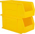Hudson Exchange 11" x 5-1/2" x 5" Plastic Stackable Storage Bin and Hanging Container (Yellow)...