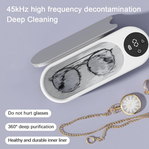 Generic Premium Jewelry Cleaner Machine - Ideal for Ring, Earring, Necklaces, Watch Strap, Makeup Brush Cleaning Also Functions as Glasses Cleaner...
