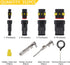 352Pcs 26 Kits Waterproof Automotive Wire Connectors Kit 1/2/3/4/ Pin Automotive Electrical Connectors Male and Female Wiring Connectors Kit 22-16...