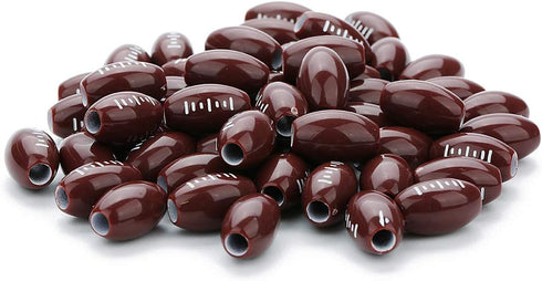 100 Pcs Football Beads 12mm Sports Pony Beads...