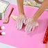 Silicone Baking Mat for Rolling Out Pastry Dough, 20 x 16 Inches, Pink...