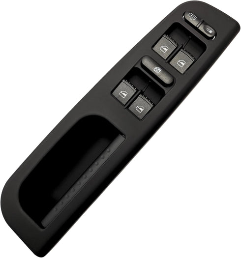 SWITCHDOCTOR Fully Assembled Window Master Switch and Bezel Set for 1999-2005 Volkswagen Jetta (Black) (1J4-959-857-D Power, Control, Button)...
