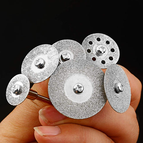 Diamond Cutting Wheel, 10PCS 1/8" Diamond Cutting Discs Cut-off Wheel Blades Set Comepatible with Dremel Rotary Tool by Oudtinx...