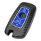 TANGSEN Smart Key Fob Case Cover Compatible with BMW 1 3 4 5 6 7 Series GT3 GT5 M5 M6 X3 X4 3 4 Button Keyless Entry Remote 3D Twill Weave Carbon ...
