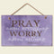 bouti1583 Pray About Everything Wooden Sign Decor 9.5" by 5.75" 41-250 (Standard Version)...