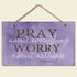 bouti1583 Pray About Everything Wooden Sign Decor 9.5" by 5.75" 41-250 (Standard Version)...