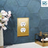 BRASS Duplex Gold Outlet Cover STANDARD SIZE Polished Brass Metal Outlet Cover Wall Plate Duplex Receptacle Wallplate Covers 1-Gang Single Gang, S...