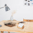 Wood Business Card Holder Desk 3 Grids Wooden Business Card Display Stand for Office and Home(3 Packs)...