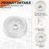 2023 Upgraded WD35X21038 Dishwasher Lower Rack Wheel Kit by Beaquicy - Replacement for G-E Ken-more May-tag Hot-point Dishwasher - Replaces WD12X10074 WD12X10076 WD12X0272 WD12X0427 - Pack of 8