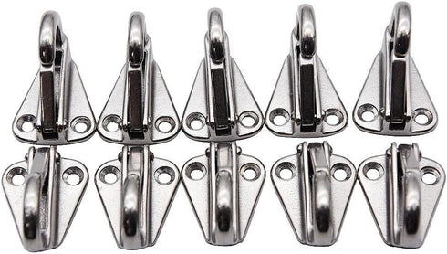 Spring Snap Attach Rope Hook, Stainless Steel 316 Fender Spring Hook Fending Hook Marine Clothes Boat Hardware Accessories (2)...