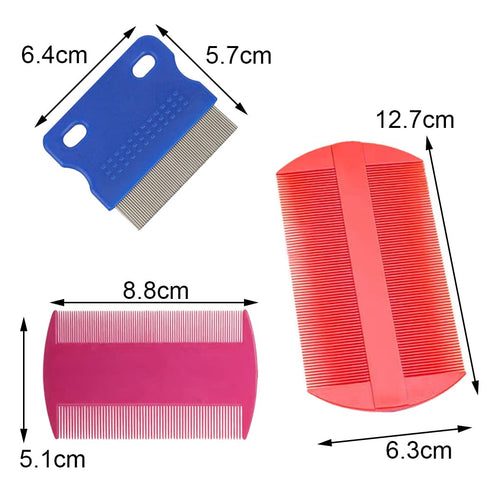 6 Pcs Pet Flea Combs, Dog Cat Combs, Hair Removal Massaging Shell Combs, Pet Combs for Removal Dandruff, Hair Stain(Random Colour)...