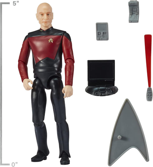 Star Trek Playmates Toys Universe: 5" Captain Jean-luc Picard Next Generation Action Figure with Accessories, Multi...
