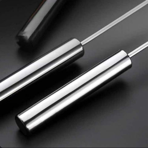 Stainless Steel Egg Beater, Hand Mixer Hand Push Mixer Manual Egg Beater Semi-automatic Mixer Press Mixer Kitchen Tools for Mixing and Whipping...