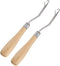2 Pieces 6.3 Inch Wooden Bent Latch Hook Crochet Needle, Knitting Tool for Rug Making and Art Crafts......
